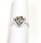 diamond heart ring