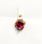 ruby heart pendant