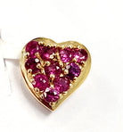 ruby heart pendant