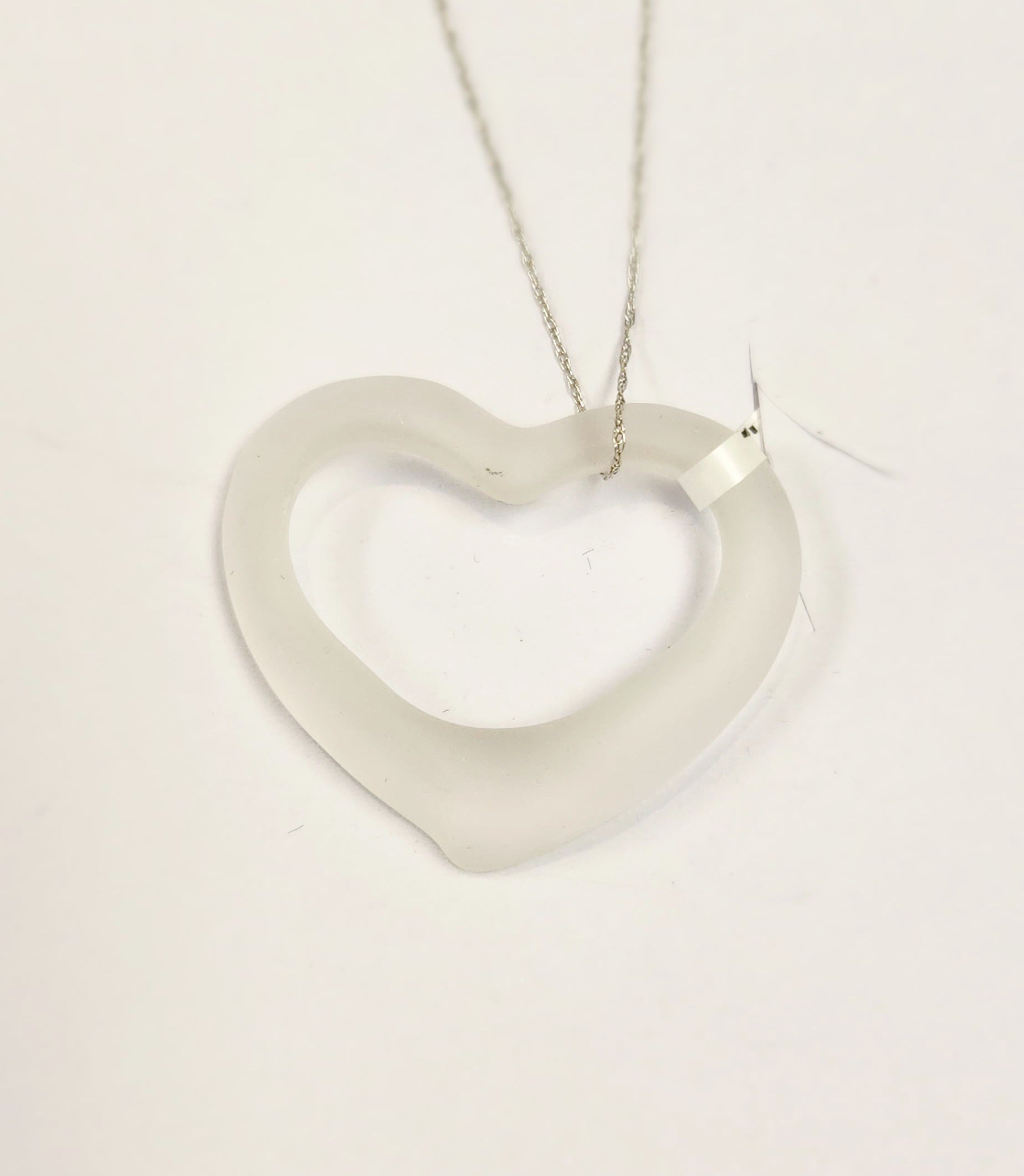 quartz heart pendant