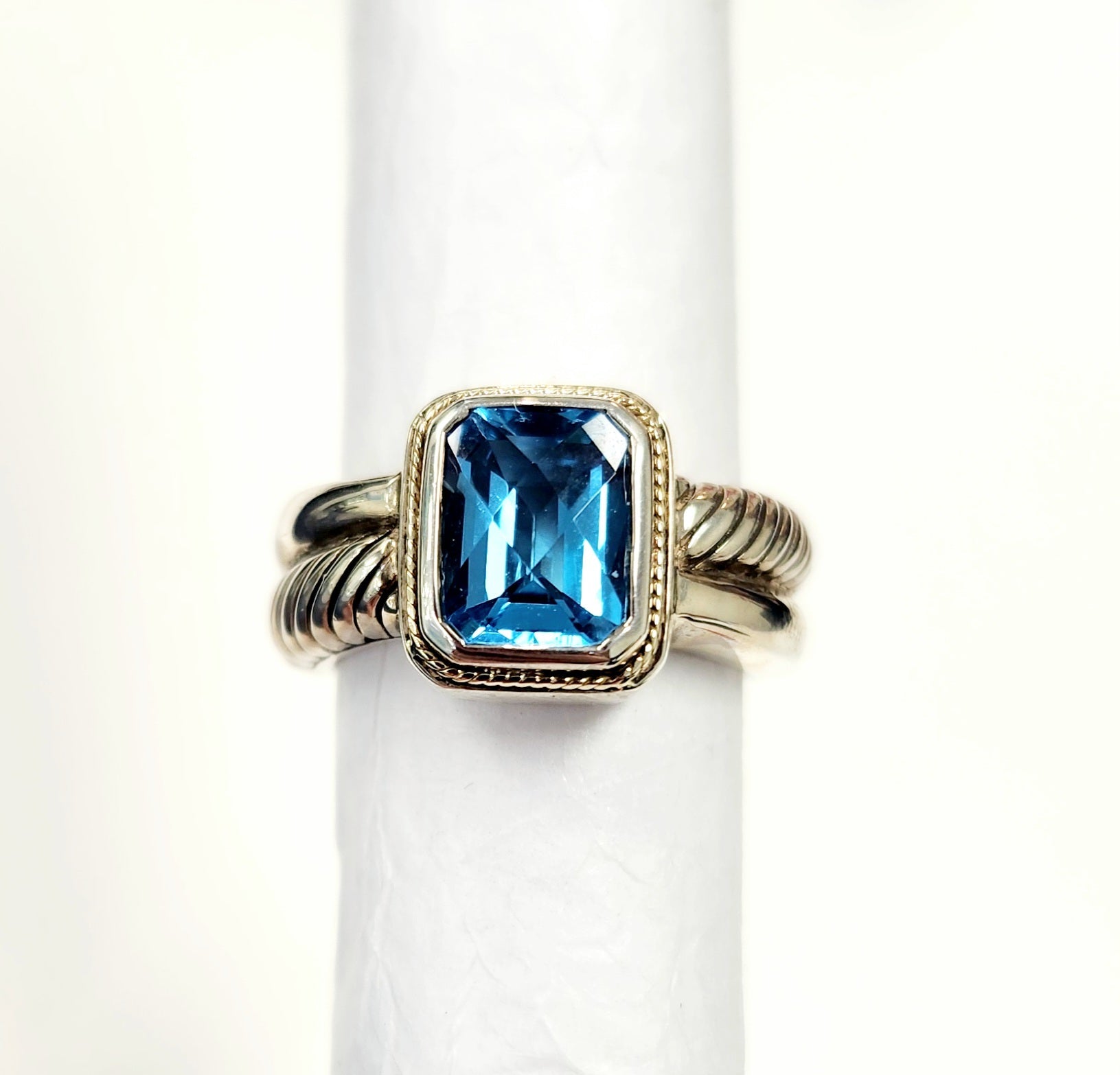 blue topaz ring