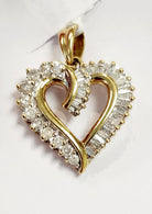 diamond heart pendant