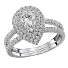 halo semi-mount diamond ring